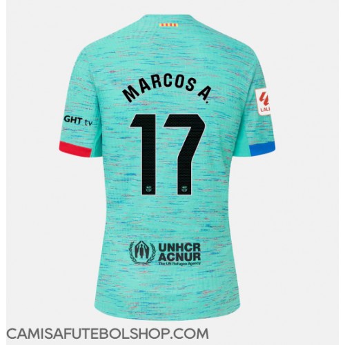 Camisa de time de futebol Barcelona Marcos Alonso #17 Replicas 3º Equipamento Feminina 2023-24 Manga Curta